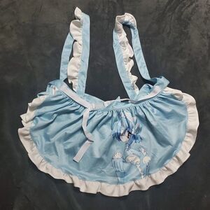 Anime Manga Maid Cosplay Lolita Light Blue Apron One Size